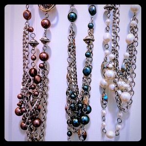 Necklace Lot Paparazzi 3 "All The Trimmings" NWT